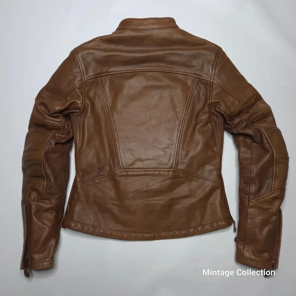 Roland Sands Maven CE Womens Motorcycle Racing Armor Leather Jacket Size M - Picture 14 of 16